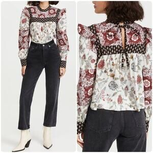 Alix of Bohemia Madeline Patchwork Top